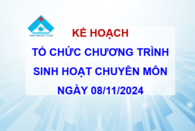 BỆNH VIỆN MẮT – KẾ HOẠCH TỔ CHỨC CHƯƠNG TRÌNH SINH HOẠT CHUYÊN MÔN NGÀY 08.11.24