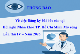 Bệnh viện Mắt – Thông báo về việc Đăng ký bài báo cáo tại Hội nghị Nhãn khoa TP. Hồ Chí Minh Mở rộng Lần thứ IV – Năm 2025