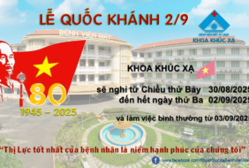 THÔNG BÁO NGHỈ LỄ QUỐC KHÁNH 2/9 NĂM 2025 ☆ KHOA KHÚC XẠ