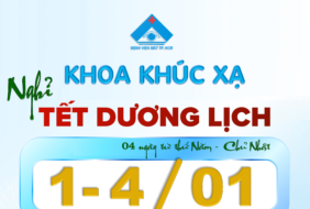 THÔNG BÁO NGHỈ TẾT DƯƠNG LỊCH NĂM 2026 ☆ KHOA KHÚC XẠ