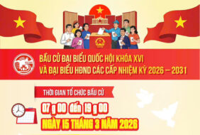 NHIỆT LIỆT CHÀO MỪNG NGÀY BẦU CỬ ĐẠI BIỂU QUỐC HỘI KHÓA XVI VÀ ĐẠI BIỂU HĐND CÁC CẤP NHIỆM KỲ 2026-2031